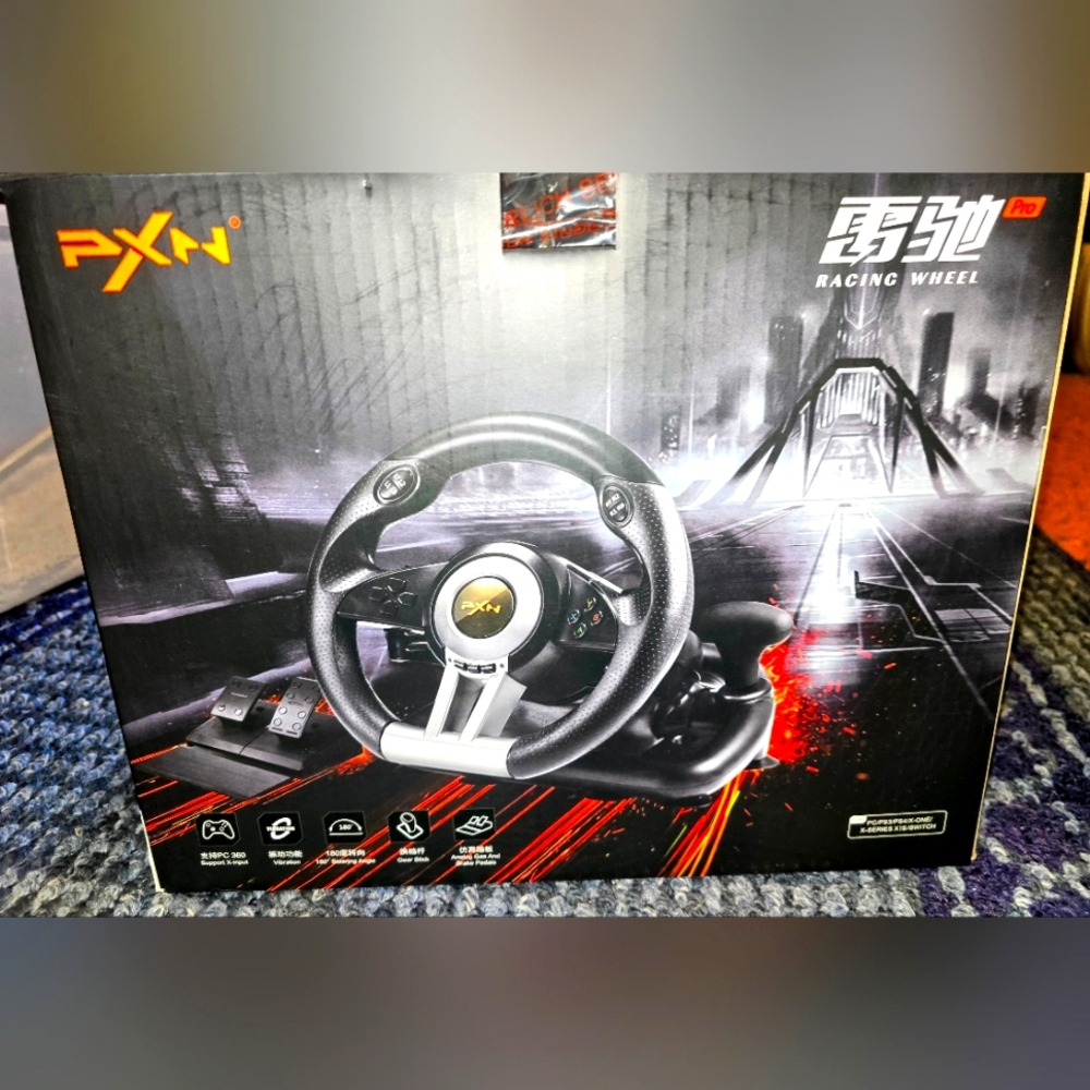 PXN VE PRO RACING WHEEL WITH FOOT PEDALS